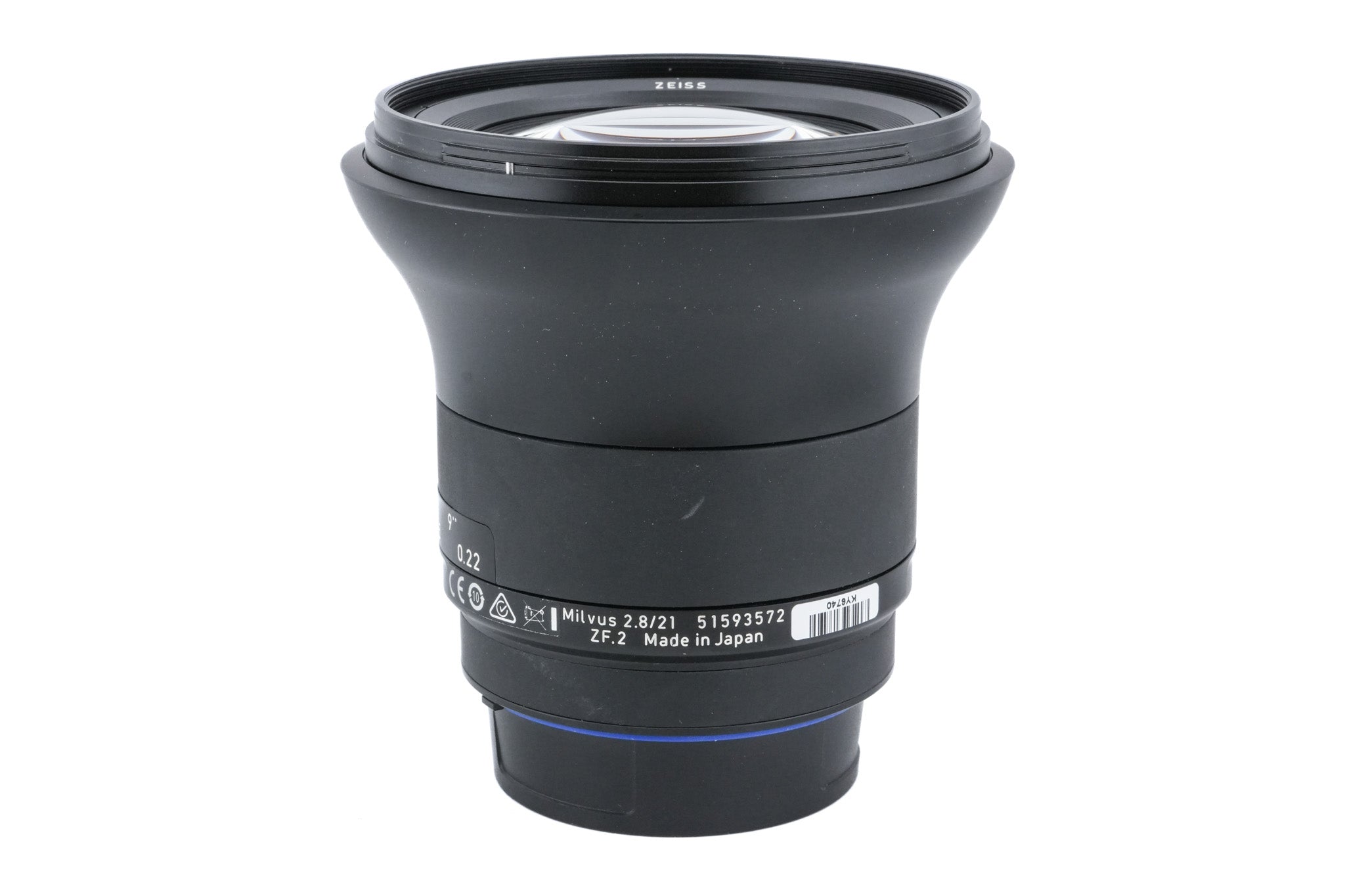 Carl Zeiss 21mm f2.8 Distagon T* Milvus ZF.2