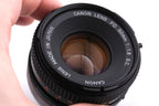 Canon 50mm f1.8 S.C.