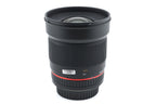 Samyang 16mm f2 ED AS UMC CS