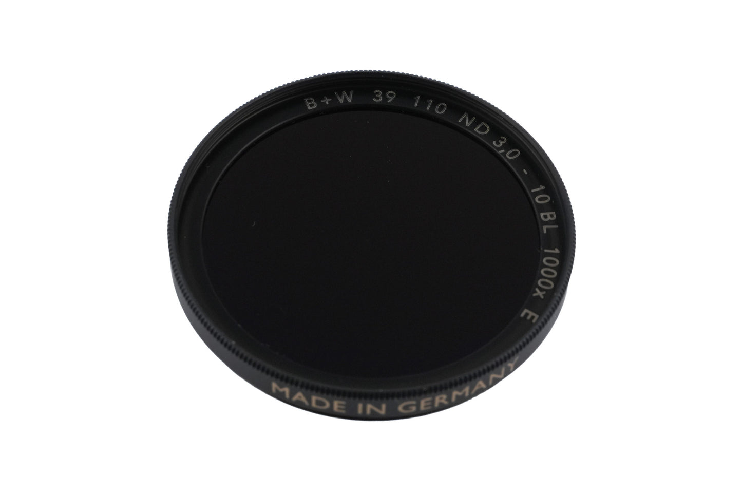 B+W 39mm Neutral Density Filter ND 3.0 - 10 BL 1000x E 110 F - Pro - Accessory