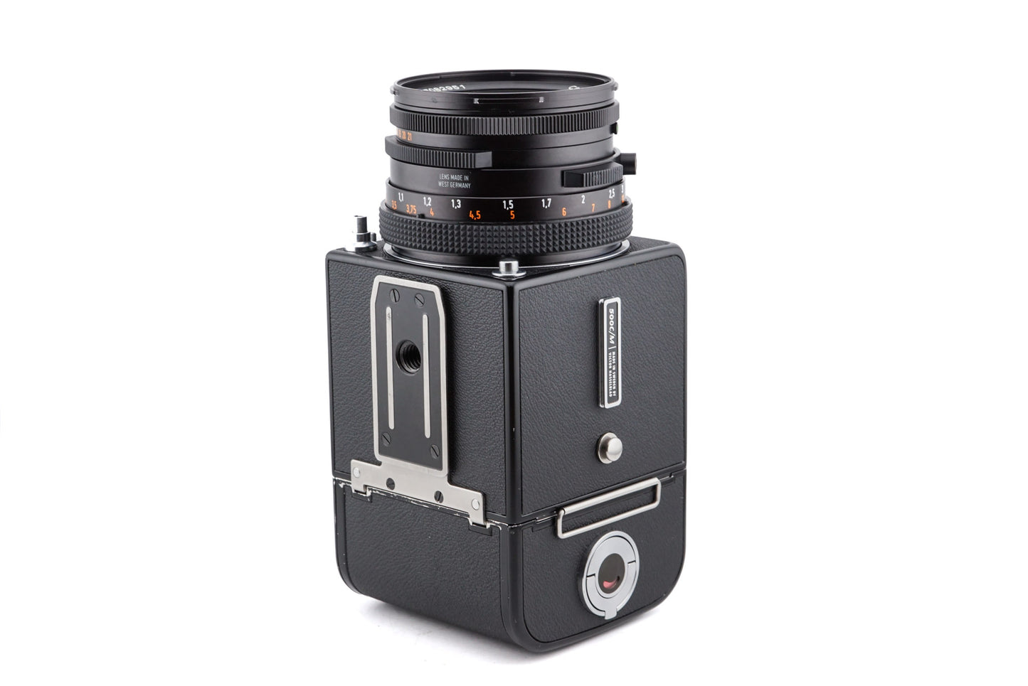 Hasselblad 500C/M + 80mm f2.8 Planar T* CF + A12N Film Magazine + Waist Level Finder (New / 42323 Black)