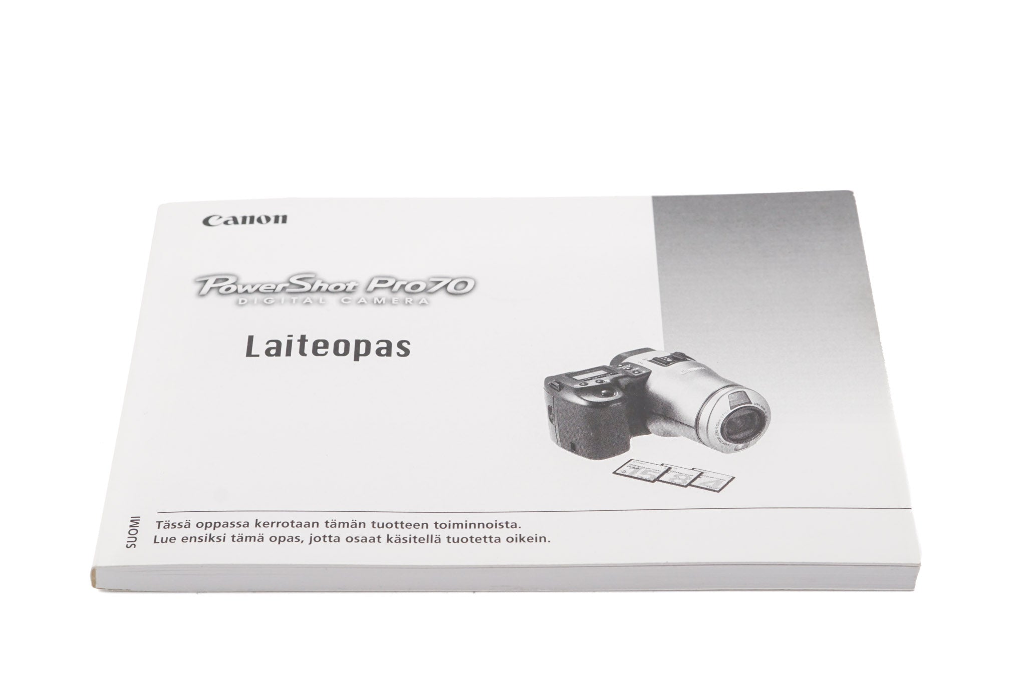 Canon PowerShot Pro 70 Instructions - Accessory