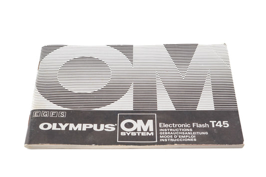 Olympus T45 Electronic Flash Instructions - Accessory
