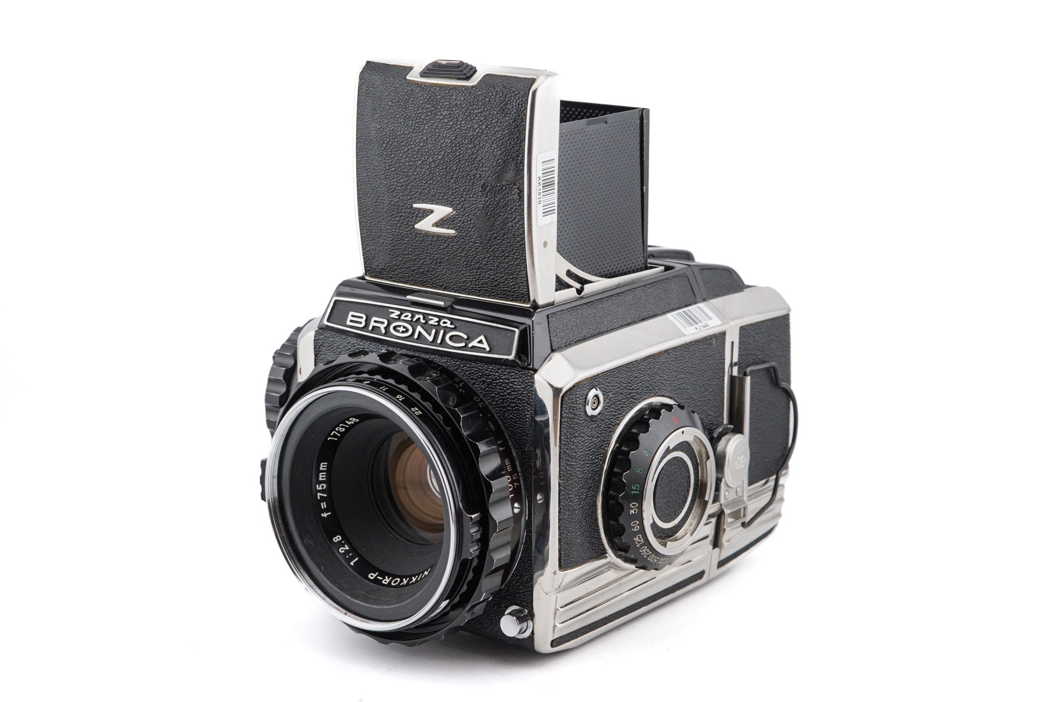 Zenza Bronica S2A + 75mm f2.8 Nikkor-P + 120/220 Roll Film Back for S2 –  Kamerastore