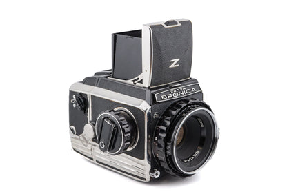 Zenza Bronica S2A + 75mm f2.8 Nikkor-P + 120/220 Roll Film Back for S2A + Waist Level Finder S2A