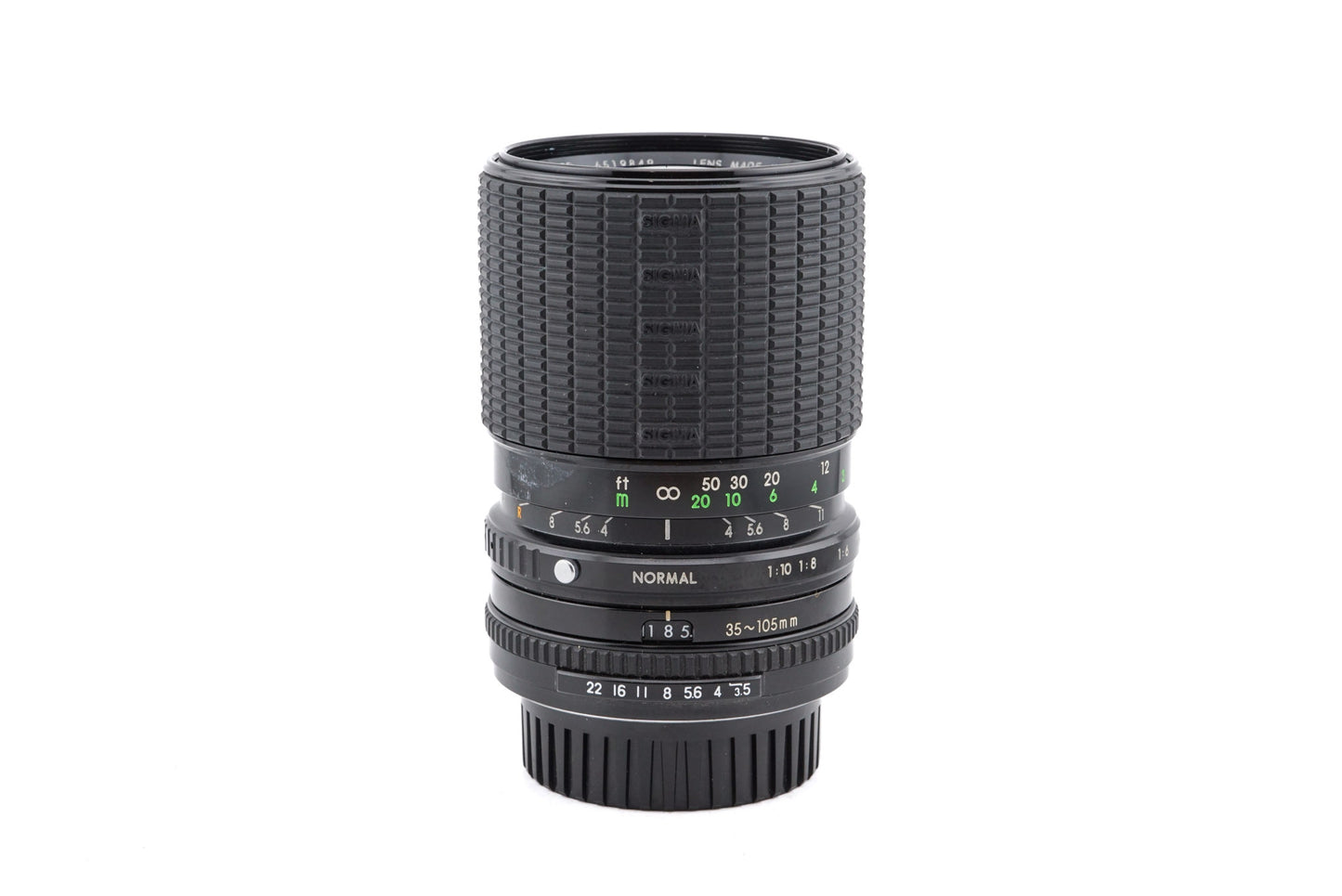 Sigma 35-105mm f3.5-4.5 Zoom-Alpha II Multi-Coated - Lens