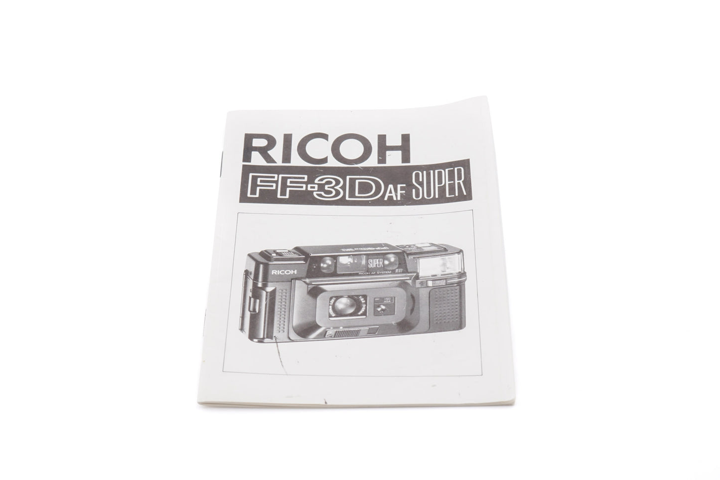 Ricoh FF-3D AF Super Instructions - Accessory