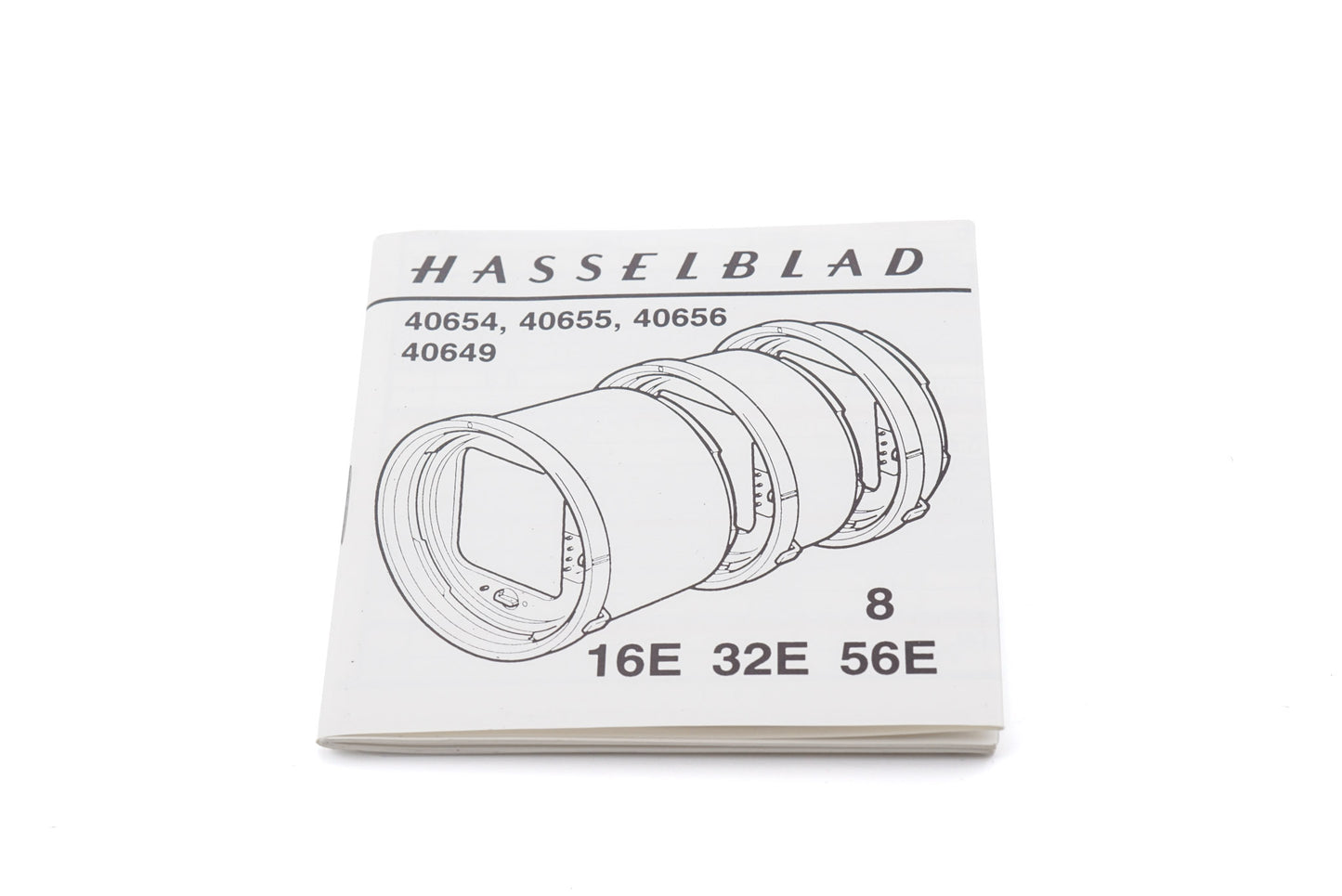 Hasselblad Extension Tubes 8/16E/32E/56E Instructions - Accessory