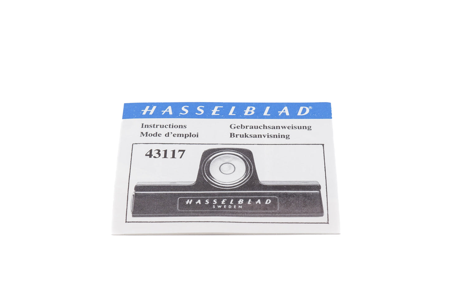 Hasselblad Spirit Level (TISLC / 43117) Instructions - Accessory