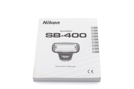 Nikon SB-400 Instructions - Accessory