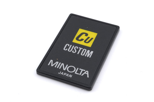 Minolta Custom Function Card