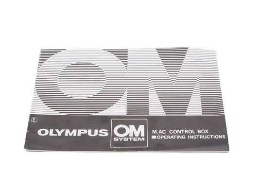 Olympus M. AC. Control Box Instructions