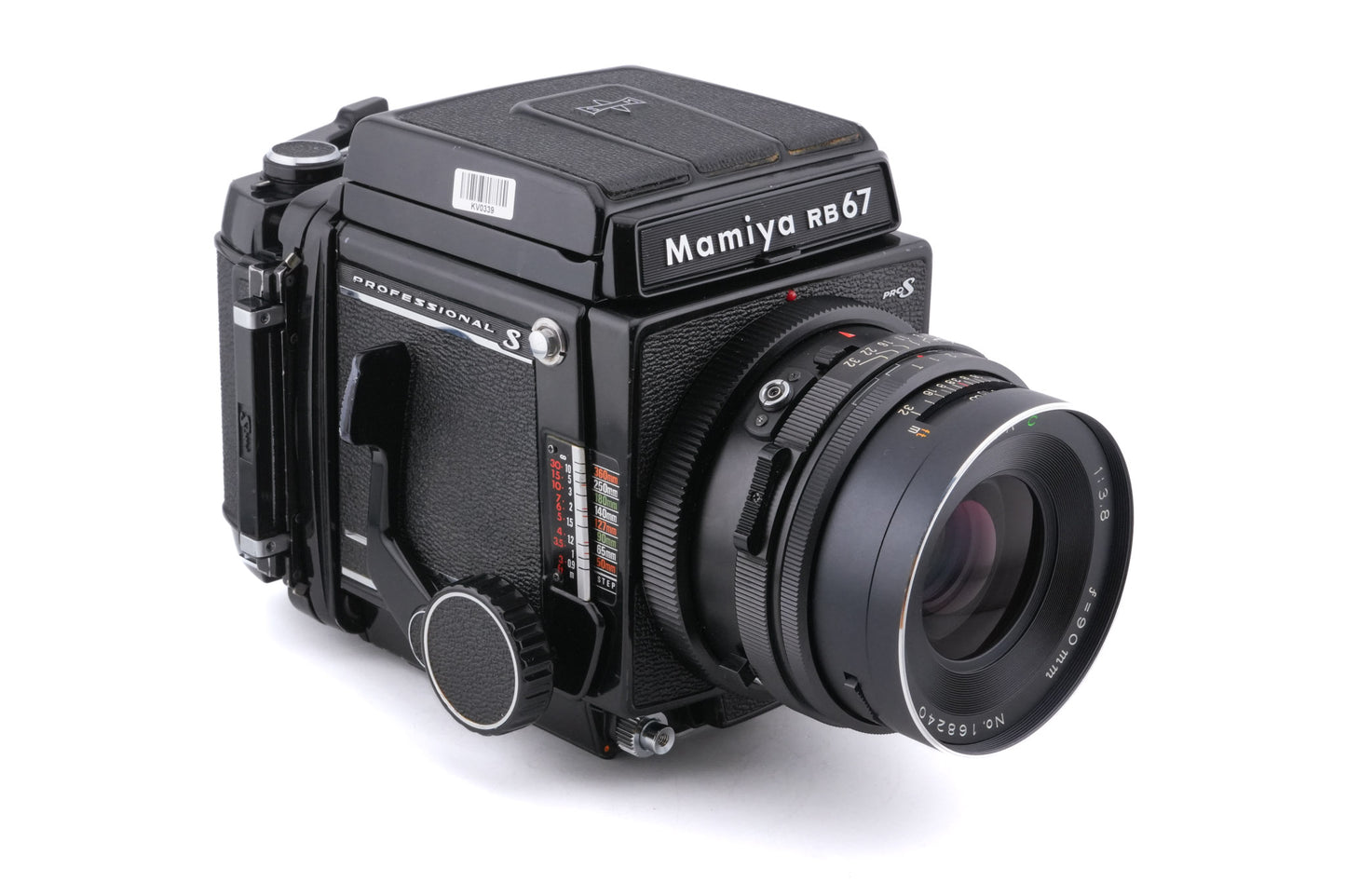 Mamiya RB67 Pro-S + 90mm f3.8 Sekor C + Waist Level Finder + 120 6x7 Pro-S Roll Film Holder
