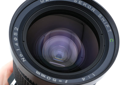 Mamiya 50mm f4 Sekor Shift C