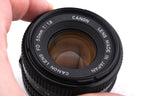 Canon 50mm f1.8 FDn