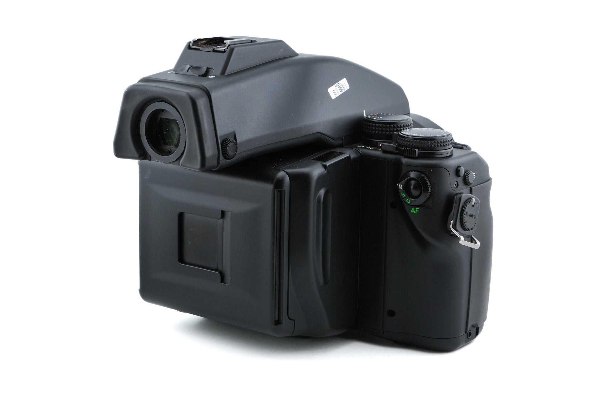 Contax 645 + MF-1 AE Prism Finder + MFB-1 120/220 Film Back Holder + 80mm f2 Planar T*