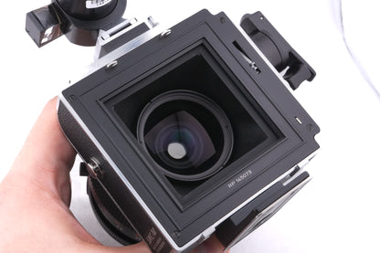 Hasselblad SWC/M (Biogon CF T*) (Type I) (Silver, 10050) + A12 Film Magazine (Silver, 30074) + SWC Viewfinder (52035/TISOC)