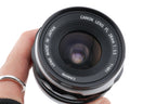Canon 28mm f3.5 FL