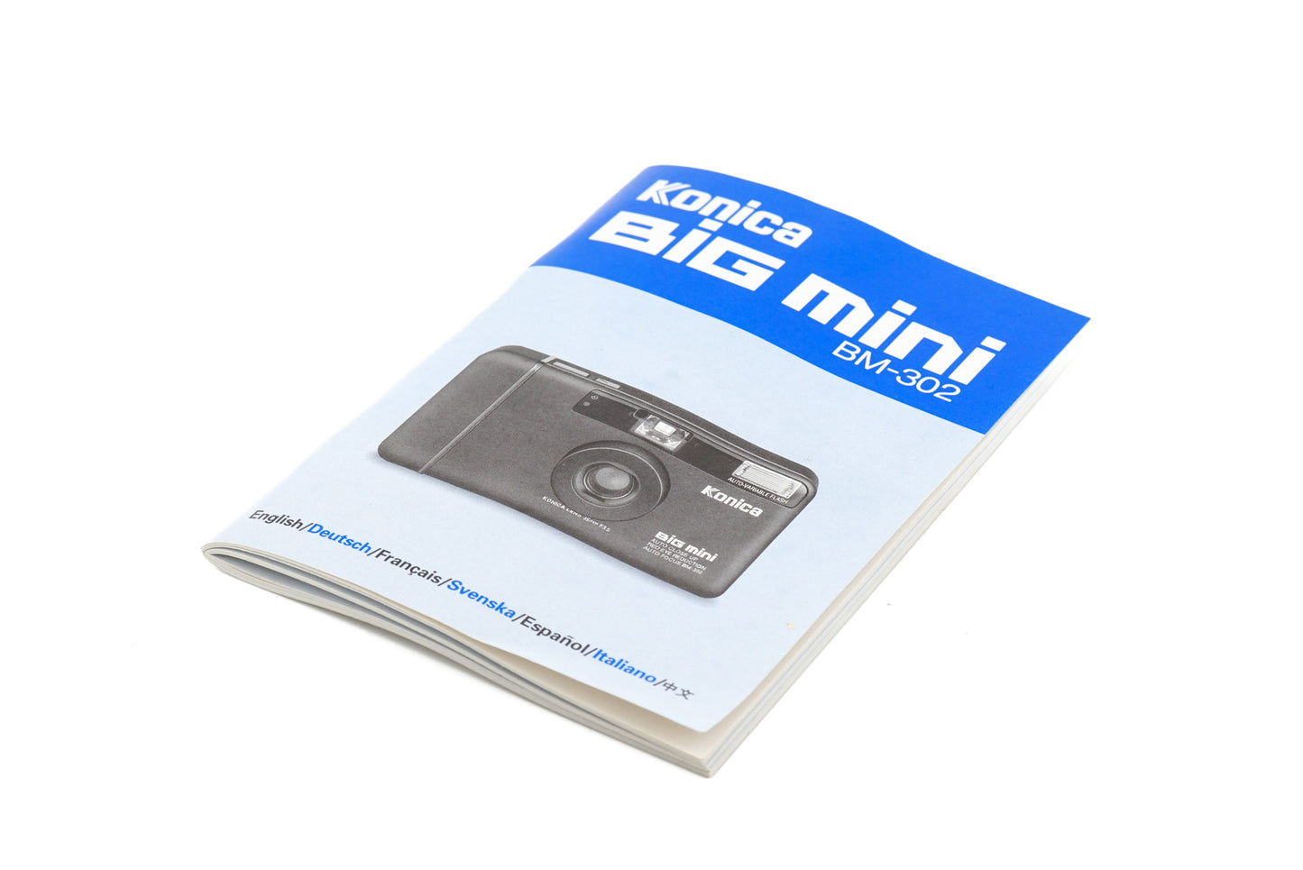 Konica Big Mini BM-302 Instructions - Accessory