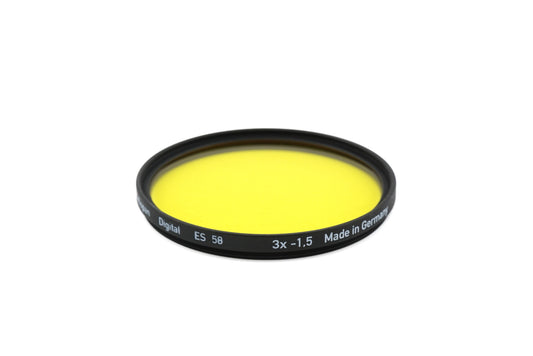 Heliopan 58mm Yellow Filter 3x -1.5 - Accessory