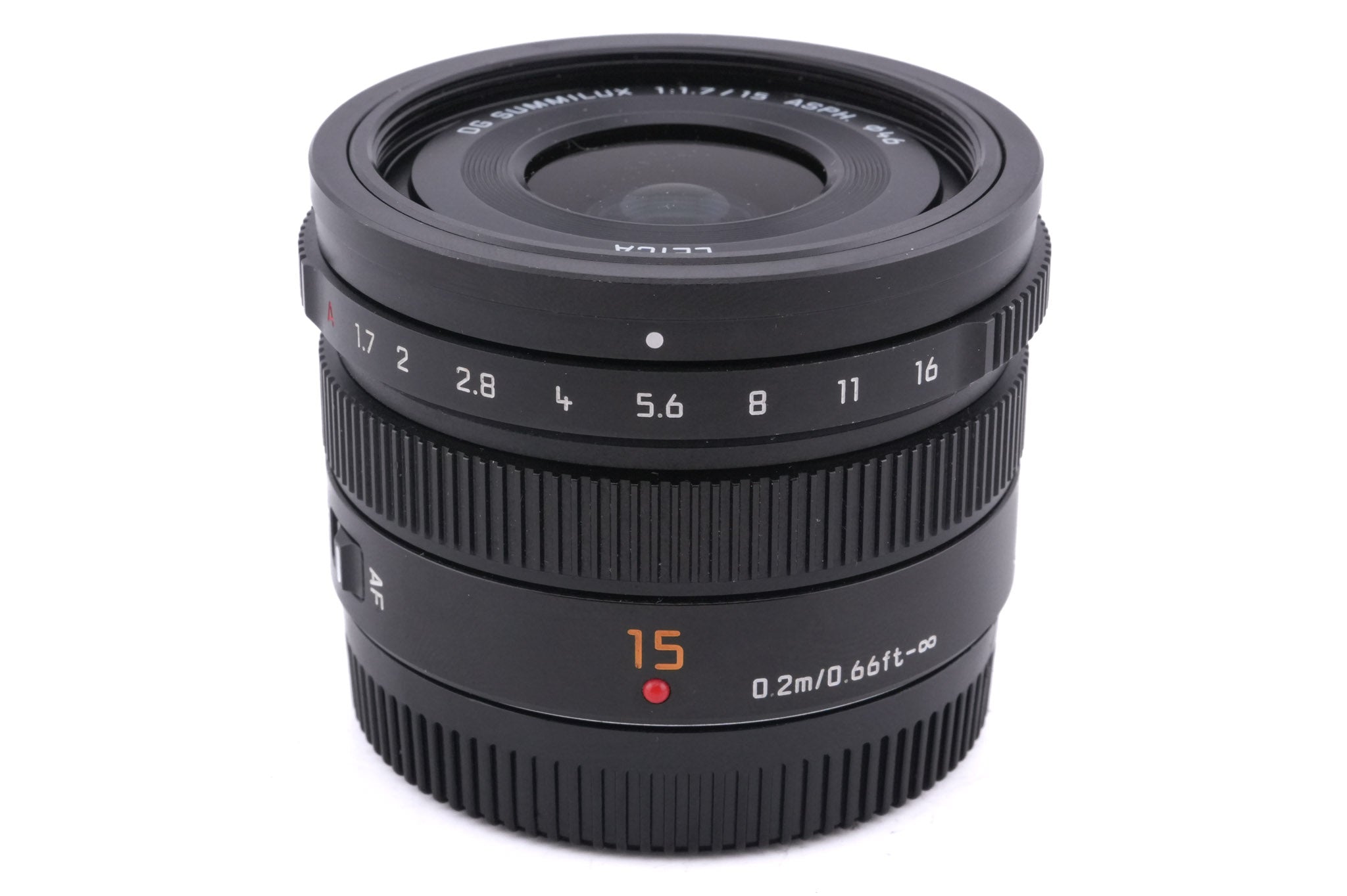 Panasonic 15mm f1.7 Leica DG Summilux ASPH. (H-X015) - Lens