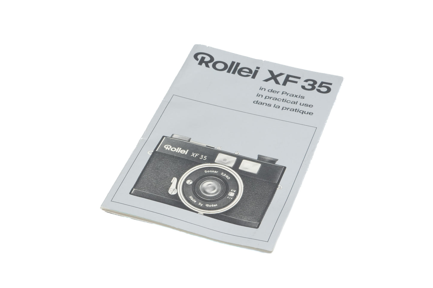 Rollei XF35 Instructions - Accessory