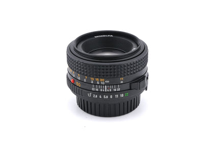 Minolta 50mm f1.7 MD Rokkor