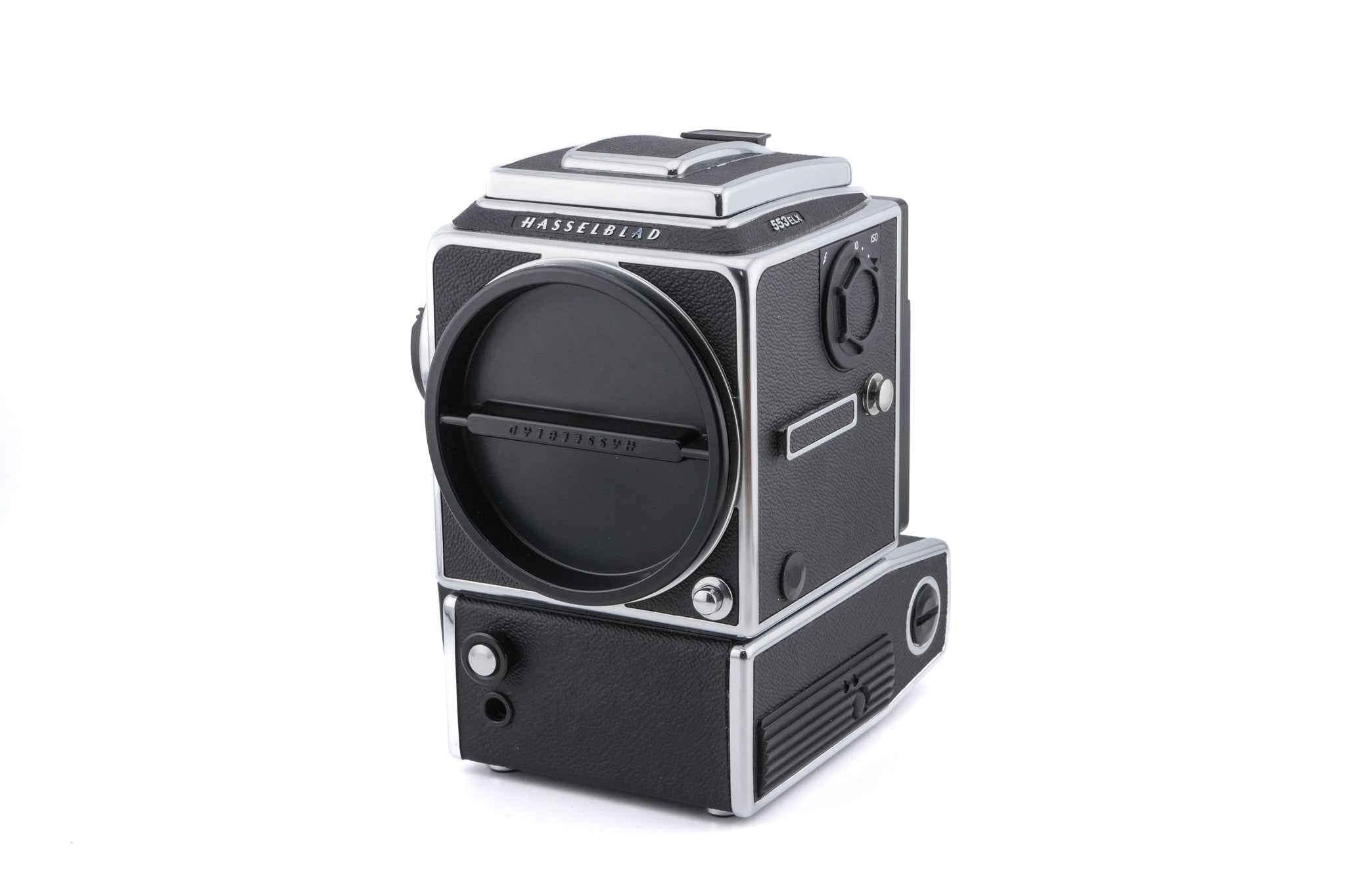Hasselblad 553ELX (Silver, 10167) + Waist Level Finder (New / Chrome, 42315) + Standard Focusing Screen (42161)