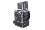 Hasselblad 553ELX (Silver, 10167) + Waist Level Finder (New / Chrome, 42315) + Standard Focusing Screen (42161)
