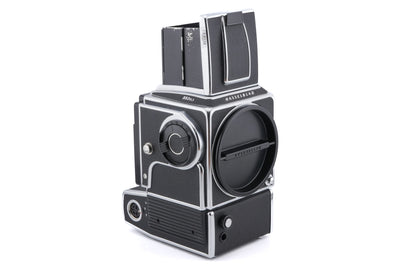 Hasselblad 553ELX (Chrome, 10067) + Waist Level Finder (New / Chrome, 42315) + Standard Focusing Screen (42161)