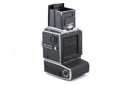 Hasselblad 553ELX (Chrome, 10067) + Waist Level Finder (New / Chrome, 42315) + Standard Focusing Screen (42161)