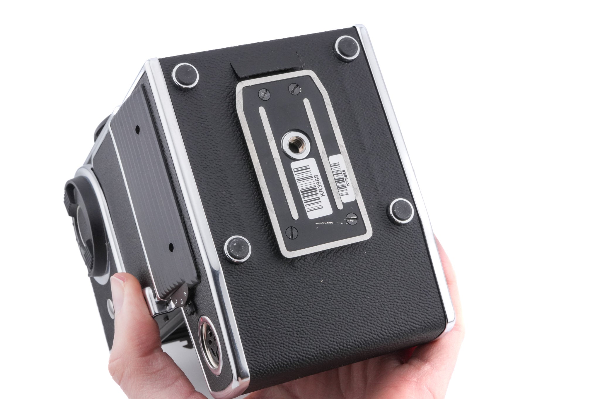 Hasselblad 553ELX (Silver, 10167) + Waist Level Finder (New / Chrome, 42315) + Standard Focusing Screen (42161)