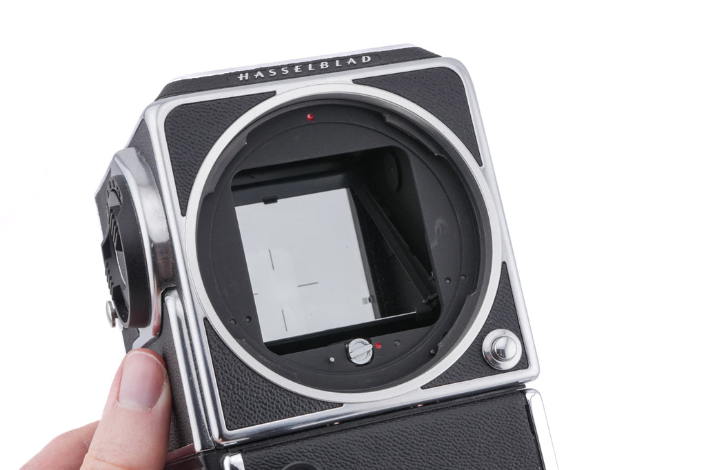 Hasselblad 553ELX (Silver, 10167) + Waist Level Finder (New / Chrome, 42315) + Standard Focusing Screen (42161)