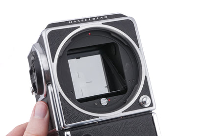 Hasselblad 553ELX (Chrome, 10067) + Waist Level Finder (New / Chrome, 42315) + Standard Focusing Screen (42161)