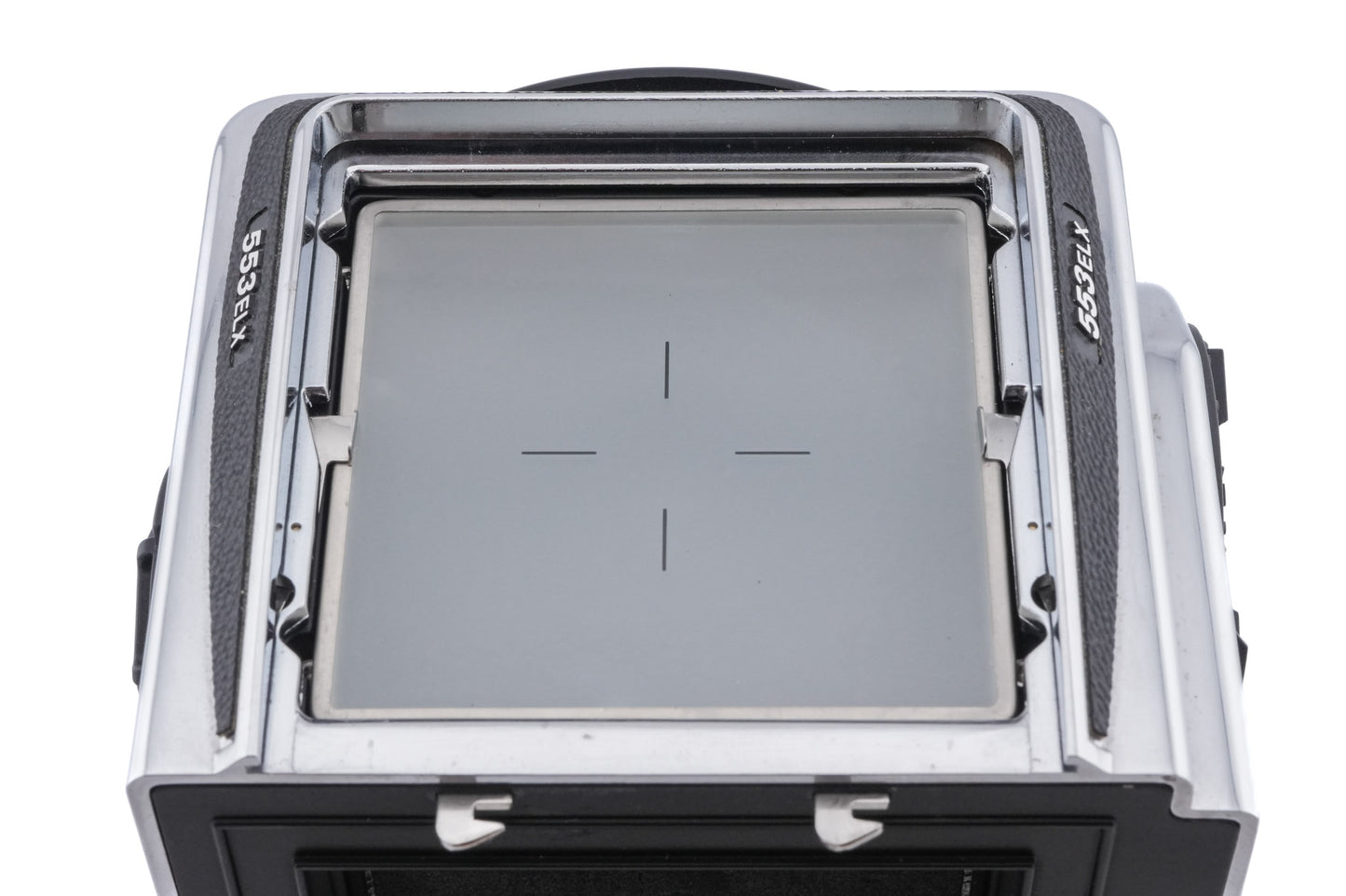 Hasselblad 553ELX (Chrome, 10067) + Waist Level Finder (New / Chrome, 42315) + Standard Focusing Screen (42161)