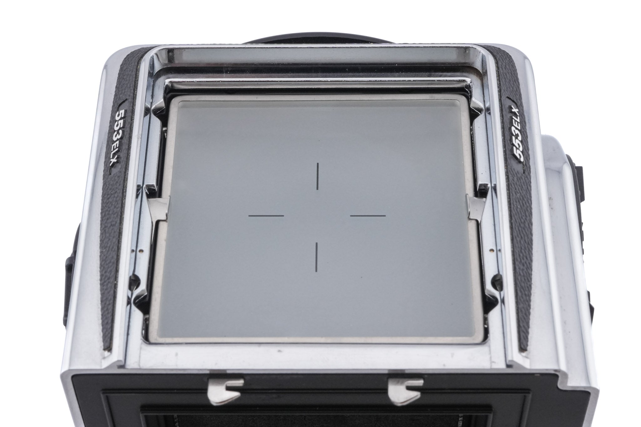 Hasselblad 553ELX (Silver, 10167) + Waist Level Finder (New / Chrome, 42315) + Standard Focusing Screen (42161)
