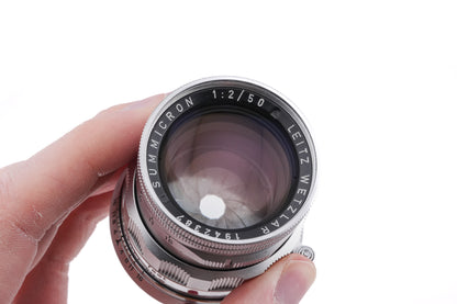 Leica 50mm f2 Summicron (Type II) (Silver, SOOIC-MS / SOSIC / 11118 / 11618 / 11818)