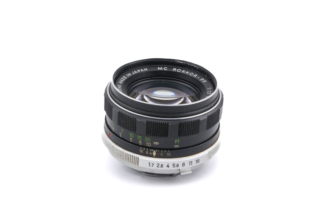 Minolta 55mm f1.7 MC Rokkor-PF