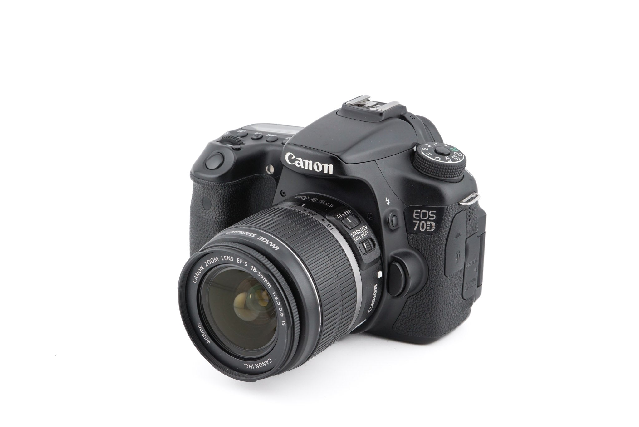 Canon EOS 70D + 18-55mm f3.5-5.6 IS + RS-60E3 Remote Shutter Release