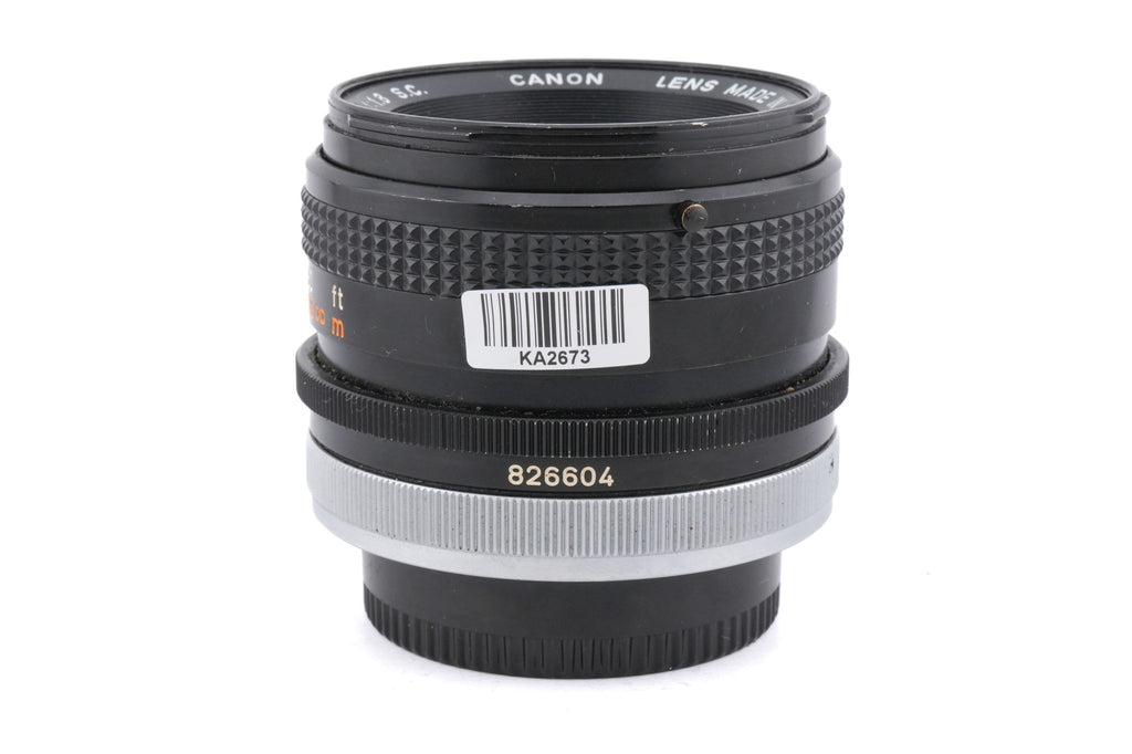 Canon 50mm f1.8 S.C.