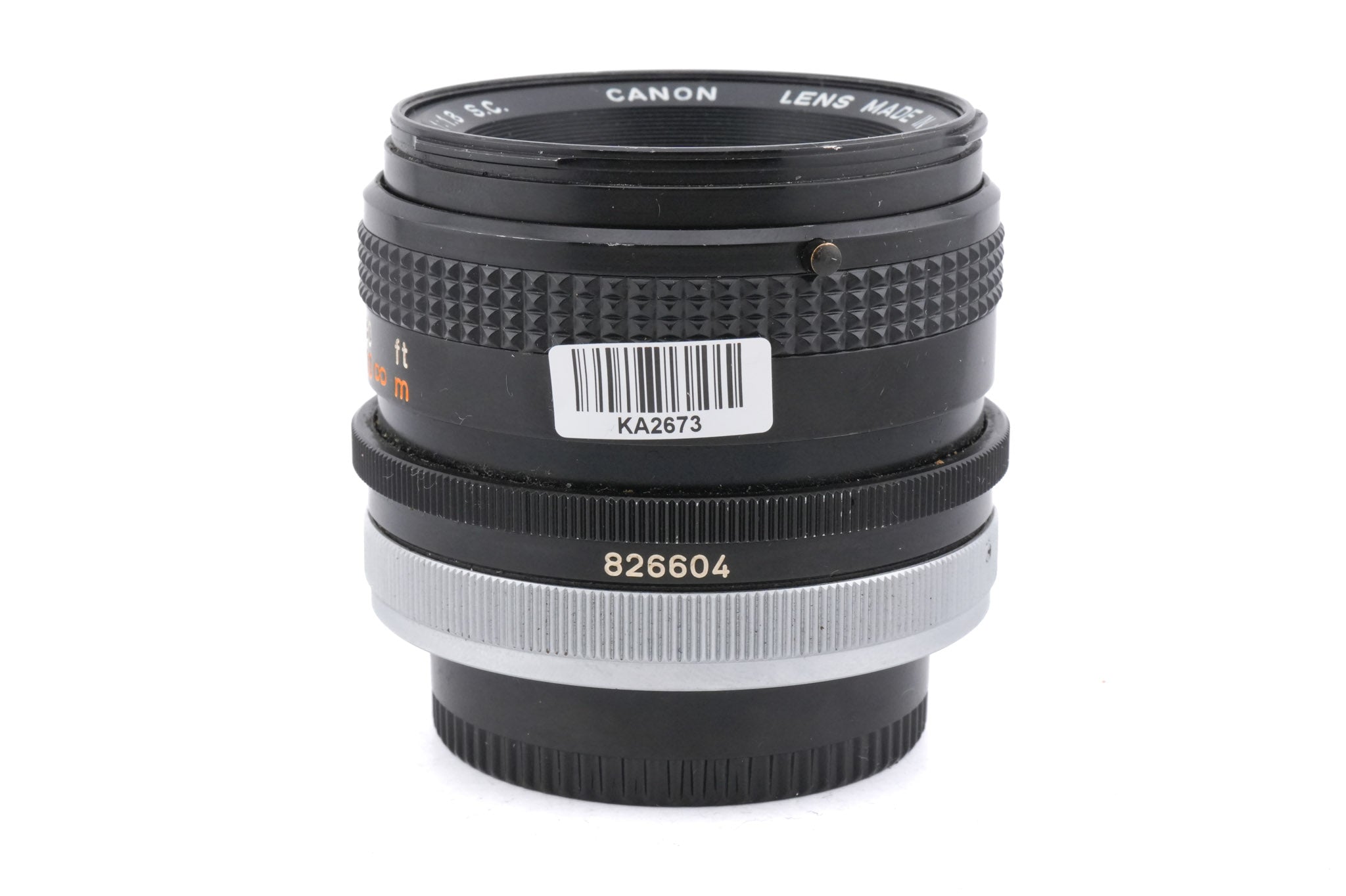 Canon 50mm f1.8 S.C.