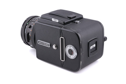 Hasselblad 500C/M (Black, 10170) + 80mm f2.8 Planar T* CF (20029) + Waist Level Finder (New / Black, 42323) + A12N Film Magazine + Standard Focusing Screen (42161)