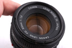 Canon 50mm f1.8 FDn