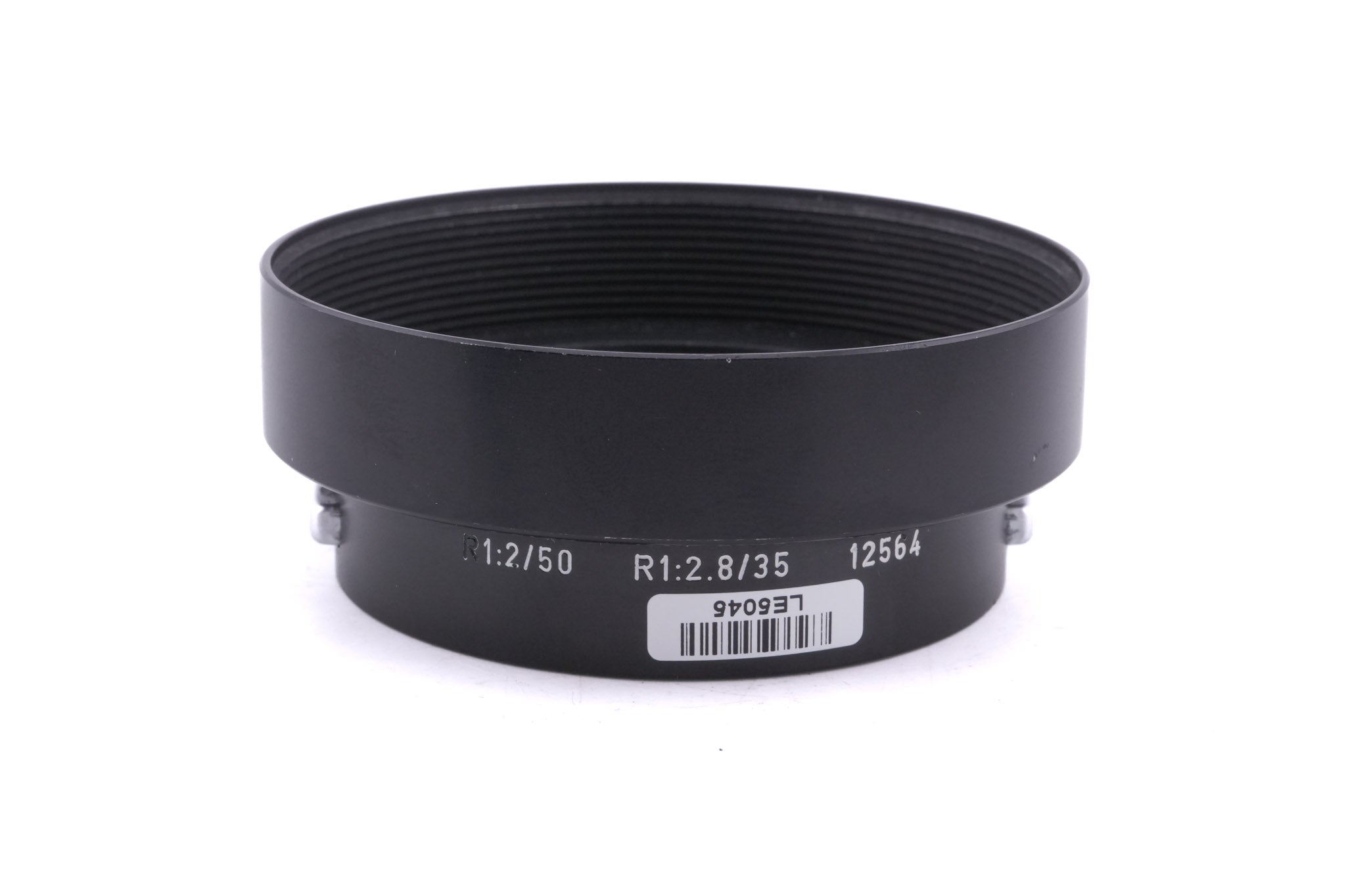 Leica 50mm f2 Summicron-R (Type I) (2-Cam) (11228) + Lens Hood (35mm f2.8 R / 50mm f2 R) (12564)
