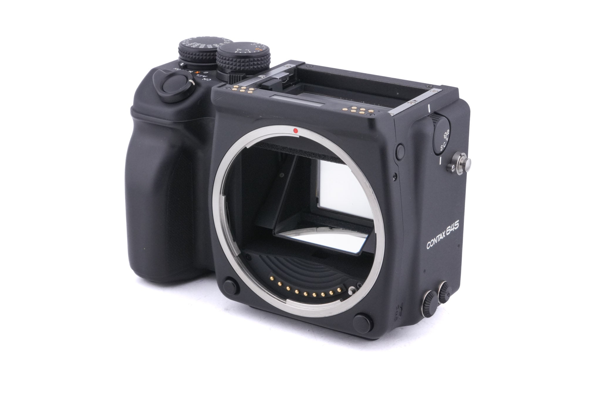 Contax 645 + 80mm f2 Planar T* + MF-1 AE Prism Finder + MFB-1 120/220 Film Back Holder