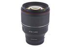 Samyang 85mm f1.4 AF II