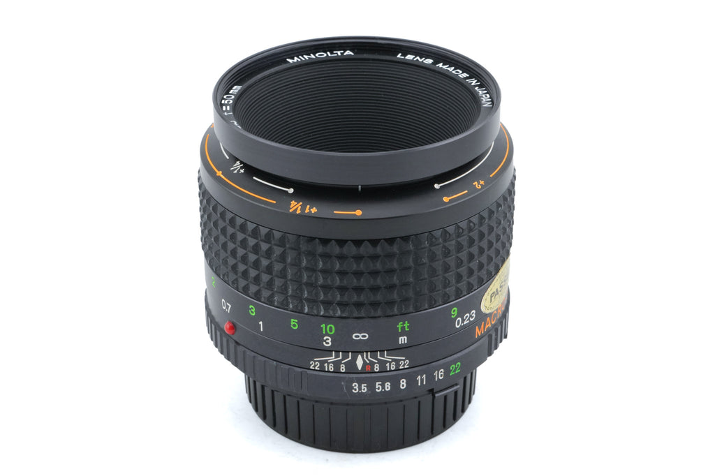 Minolta 50mm f3.5 MD Macro Rokkor