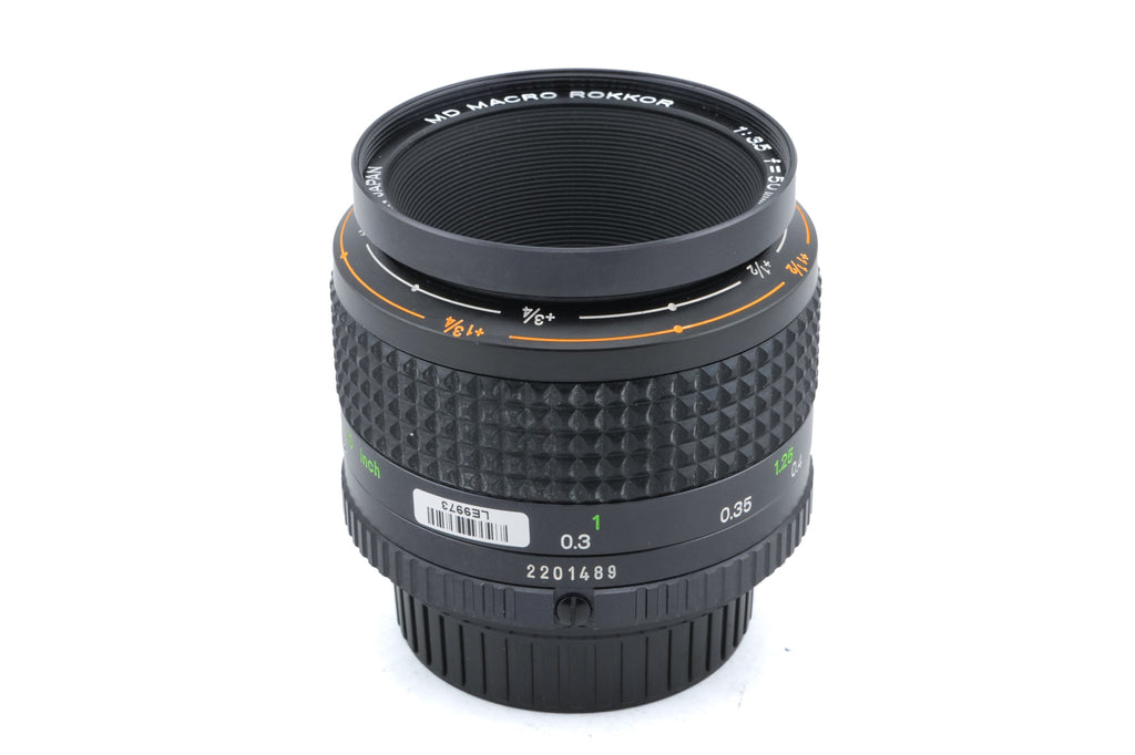 Minolta 50mm f3.5 MD Macro Rokkor