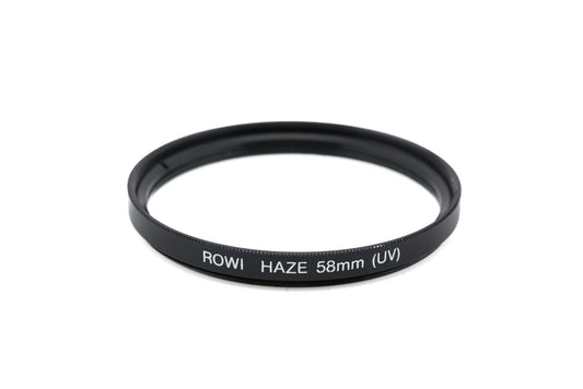 Rowi 58mm Haze UV Filter - Accessory