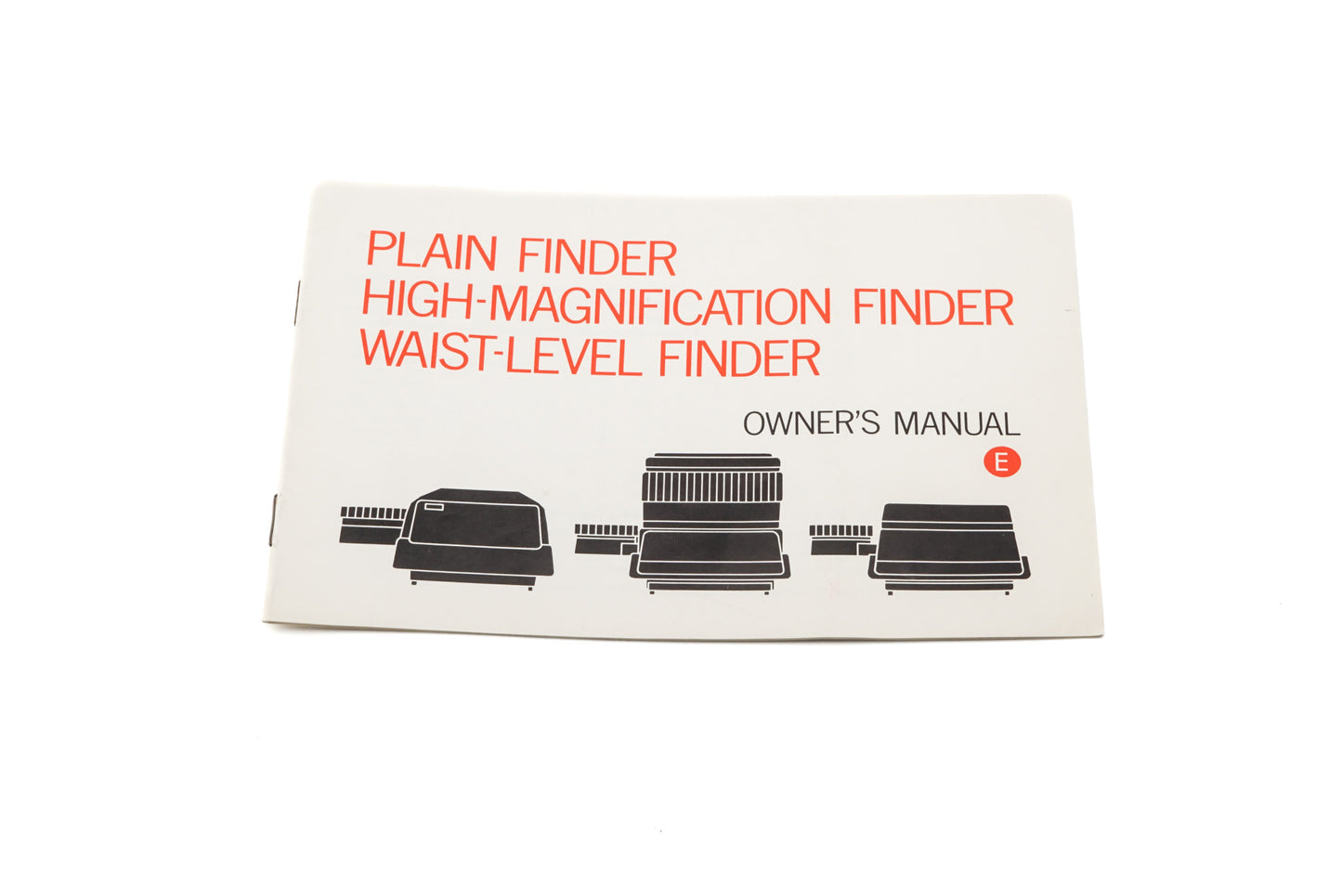 Minolta XM Finder (P, H, W) Instructions - Accessory